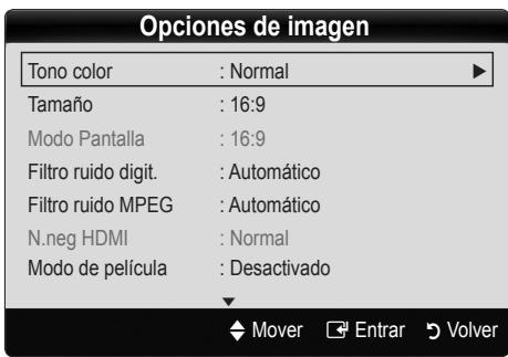 SAMSUNG LE40C550 - Opciones de imagen - 2