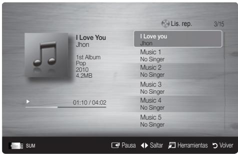SAMSUNG LE40C550 - Reproducción de música - 1
