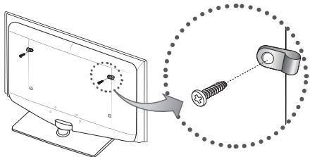 SAMSUNG LE40C550 - Fixação do televisor à parede - 2