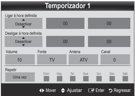 SAMSUNG LE40C550 - Definição do temporizador - 1