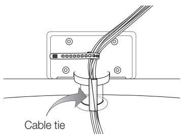 SAMSUNG LE40C550 - Assembling the Cables - 1