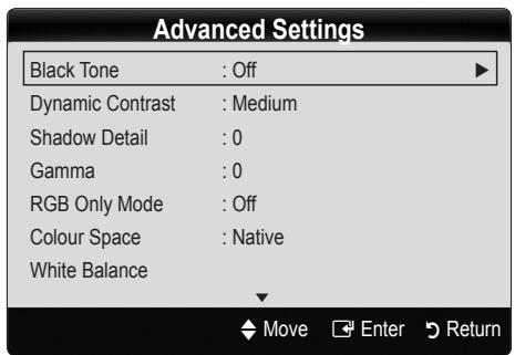 SAMSUNG LE40C550 - Advanced Settings - 1