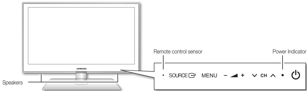 SAMSUNG LE40C550 - Viewing the Control Panel - 1