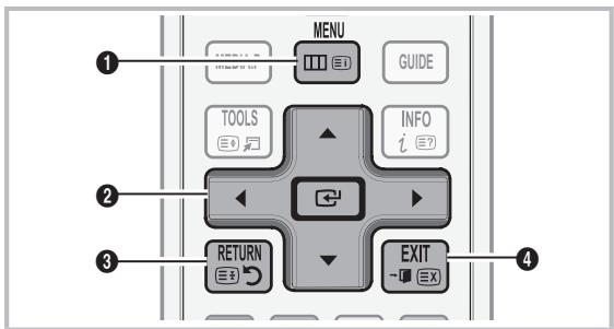 SAMSUNG LE40C550 - Como percorrer os menus - 1