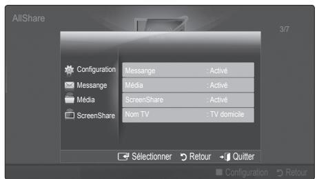 SAMSUNG LE40C550 - Configuration - 2