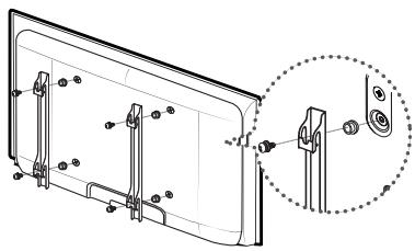 SAMSUNG LE40C550 - A preparar antes de instalar o suporte de montagem na parede (televisor de 46 polegadas) - 1