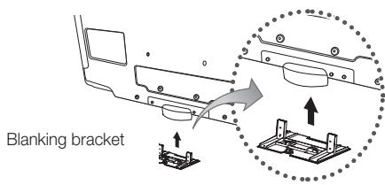 SAMSUNG LE40C550 - Assembling the Blanking Bracket - 1