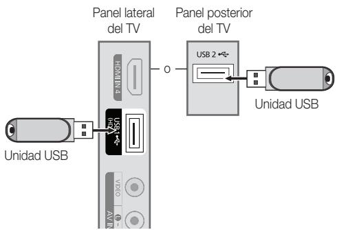 SAMSUNG LE40C550 - Conexión de un dispositivo USB - 1