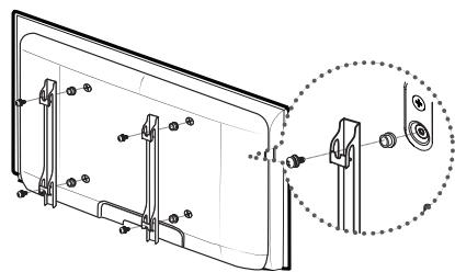 SAMSUNG LE40C652L2W - Préparation avant l'installation d'un dispositif de fixation murale (Téléviseurs de 46 à 55 pouces) - 1