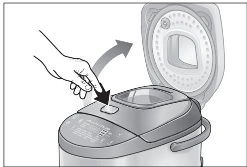 BOSCH INTELLIGENT AUTOCOOK MUC28B64FR - Apire il coperchio dell'apparecchio - 1