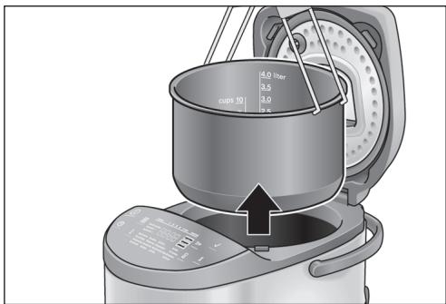 BOSCH INTELLIGENT AUTOCOOK MUC28B64FR - Retirar el inserto de la tapa - 2
