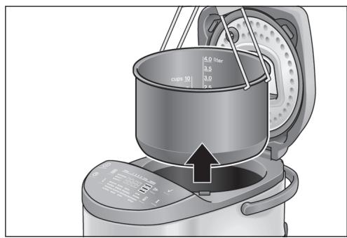 BOSCH INTELLIGENT AUTOCOOK MUC28B64FR - Deckeleinsatz entnehmen - 2