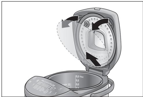 BOSCH INTELLIGENT AUTOCOOK MUC28B64FR - Togliere l'inserto del coperchio - 1