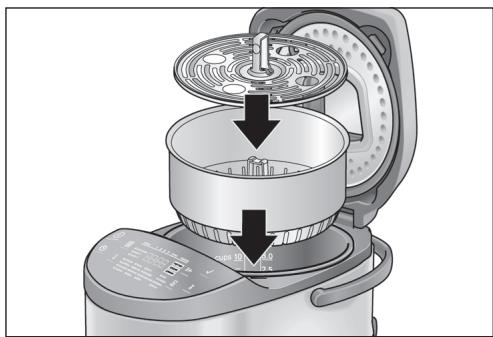 BOSCH INTELLIGENT AUTOCOOK MUC28B64FR - Observar lo siguientes al utilizar la aplicación de aparato de coccción al vapor: - 1