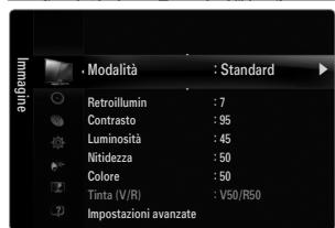 SAMSUNG LE46B650 - Uso dei menu OSD (On Screen Display) - 2