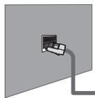 SAMSUNG LE46B650 - Connexion LAN pour un environnement DHCP - 1