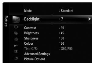 SAMSUNG LE46B750U1W - How to operate the OSD (On Screen Display) - 4