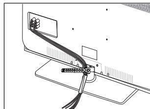 SAMSUNG LE46B750U1W - Assembling the Cables - 1