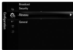 SAMSUNG LE46B750U1W - Configuration internet-auto. - 1
