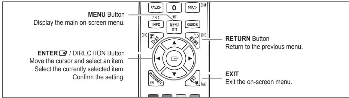 SAMSUNG LE46B750U1W - Viewing the menus - 1