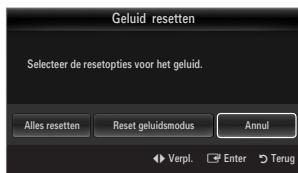 SAMSUNG LE46B750U1W - Geluid resetten  Alles resetten/Reset geluidsmodus / Annul - 1