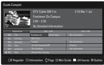 SAMSUNG LE46B750U1W - Utilisation du guide complet / mini-guide - 1