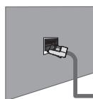 SAMSUNG LE46B750U1W - Connessione LAN via cavo per un ambiente DHCP - 1