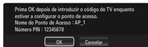 SAMSUNG LE46B750U1W - Ligar um WPS (Wi-Fi Protected Setup - Configuração Wi-Fi protegida) - 3