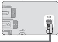 SAMSUNG LE46B750U1W - Puede conectar la LAN con un compañero (enrutador). - 2