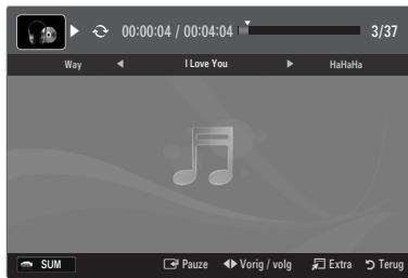 SAMSUNG LE46B750U1W - De geselecteerde muziekbestanden afspelen - 1