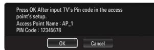SAMSUNG LE46B750U1W - Connecting WPS (Wi-Fi Protected Setup) - 3