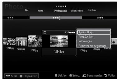 SAMSUNG LE46B750U1W - Visualizar unaPRESENTação de diapositivos - 1