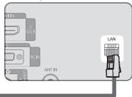 SAMSUNG LE46B750U1W - Pode ligar a LAN através de um router. - 3