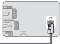 SAMSUNG LE46B750U1W - Conexión LAN para un entorno DHCP - 3