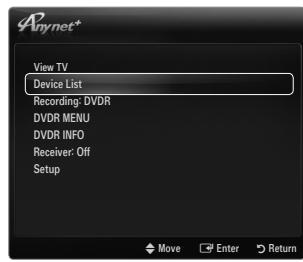 SAMSUNG LE46B750U1W - Switching between Anynet+ Devices - 1