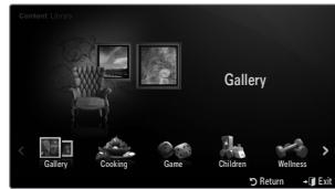 SAMSUNG LE46B750U1W - Using the Content Library - 1