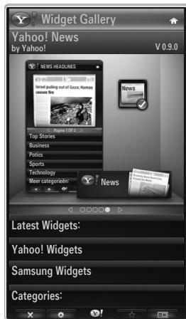 SAMSUNG LE46B750U1W - - Widget Gallery - 1