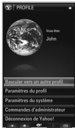 SAMSUNG LE46B750U1W - Utilisation du widget profil - 1