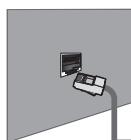 SAMSUNG LE46B750U1W - Puede conectar el puerto LAN y el televator directamente según el estado de la red. - 1