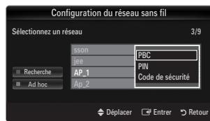 SAMSUNG LE46B750U1W - Sélectionnez un réseau - 2