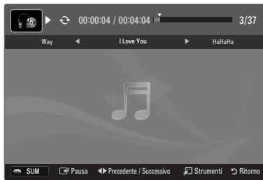 SAMSUNG LE46B750U1W - Riproduzione di un file musicale - 1