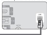 SAMSUNG LE46B750U1W - E' possible collegare il teilevisore a una LAN mediante un Router. - 3