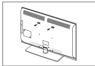 SAMSUNG LE46B750U1W - So verhindern Sie, dass das Fernsehgerät umkipipt: - 2