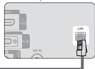 SAMSUNG LE46B750U1W - Puede connectar la LAN con un compañero (enrutador). - 3