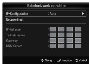 SAMSUNG LE46B750U1W - Kabelnetzwerk einrichten-Auto - 1