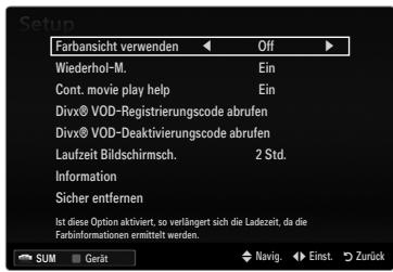 SAMSUNG LE46B750U1W - Filmwiedergabe fortsetzen (Wiedergabe fortsetzen) - 2
