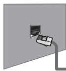 SAMSUNG LE46B750U1W - Conexión LAN para un entorno IP estatico - 1