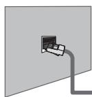 SAMSUNG LE46B750U1W - Sie konnen die Netzwerkverbindung auch über einen Sharer (Router) herstellen. - 1