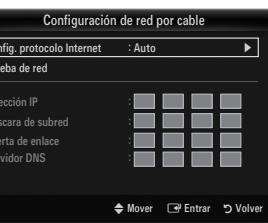 SAMSUNG LE46B750U1W - Configuración de red por cable-Auto - 2