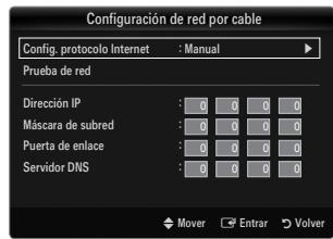 SAMSUNG LE46B750U1W - Configuración de red por cable-Manual - 1